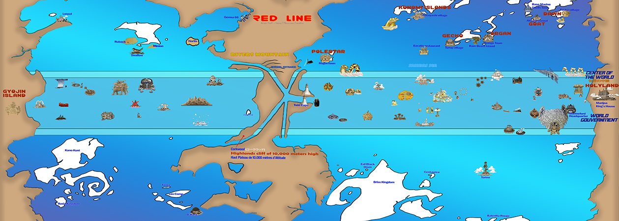 Carte du Monde de One Piece