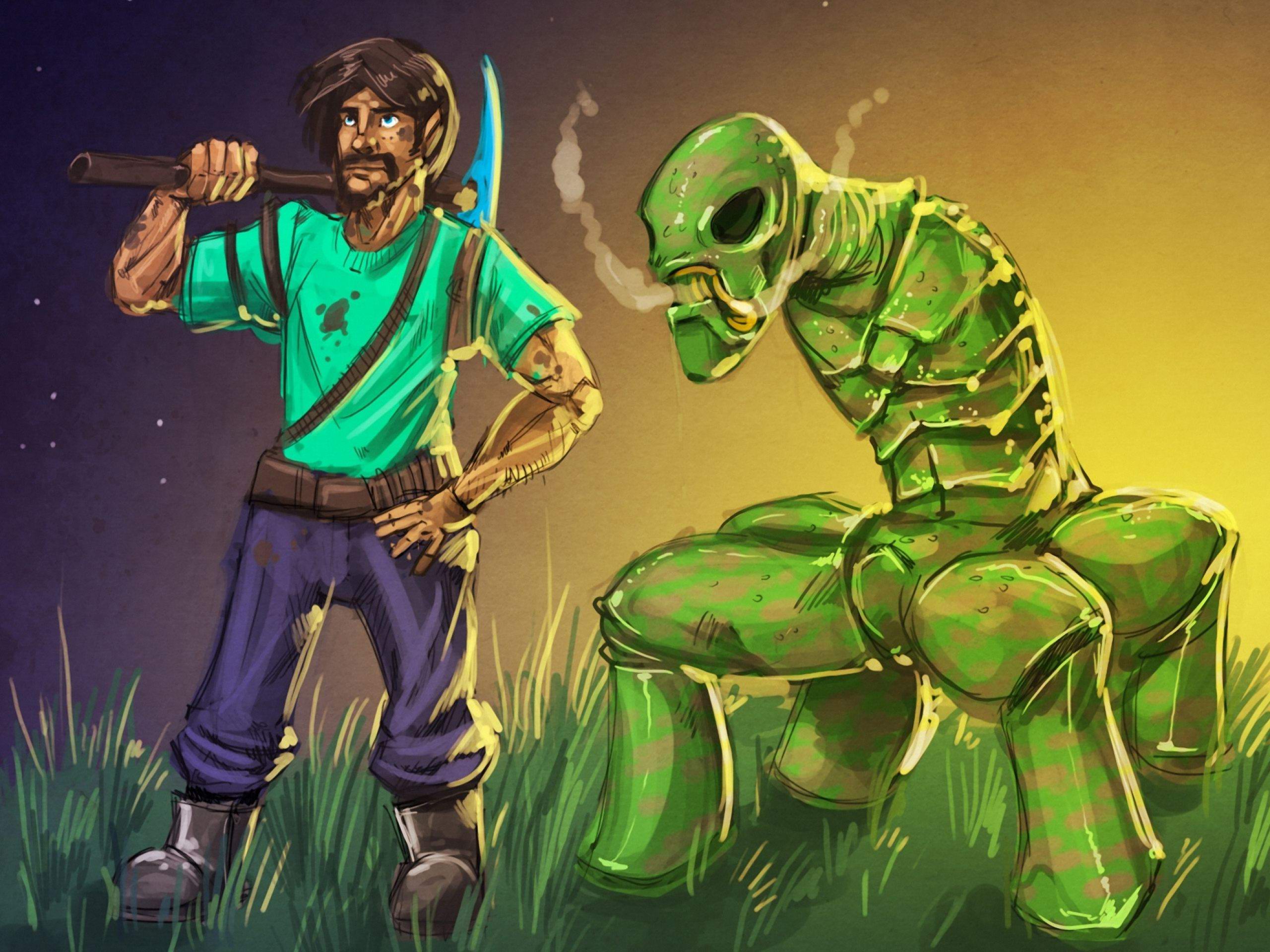 Minecraft dessin creeper