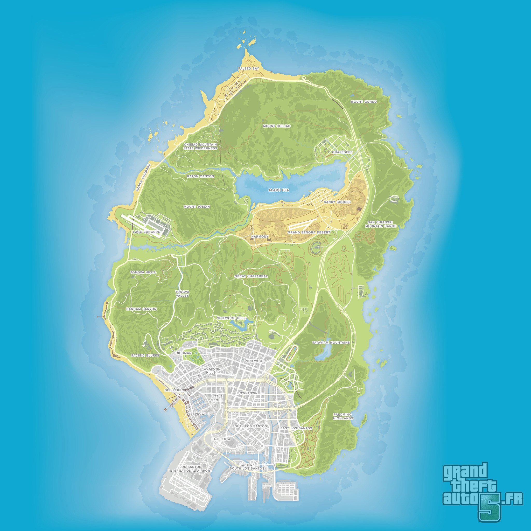 Cartes GTA V Zoom
